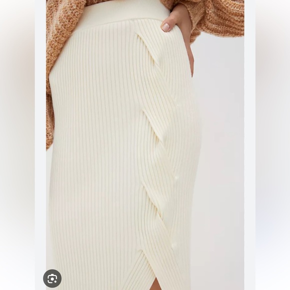 NWT Anthropologie Maeve Desiree Knit Midi Skirt - Picture 2 of 6